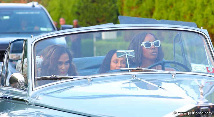 Kelly Rowland Drives with Beyonce's Mom Tina While Arriving at Fourth of July Party in Vintage Car