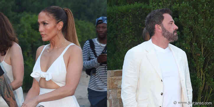 Jennifer Lopez & Ben Affleck Dress in All White for Pre-Fourth of July Party in the Hamptons!