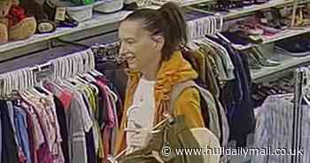 CCTV picture of woman released after theft at Hull charity shop