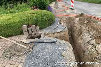 Glasfaser in Enger: Straße in drei Wochen zweimal aufgegraben