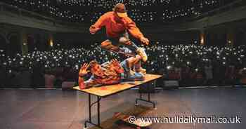 Hull skateboarder lives out dream by doing stunt on stage with Jackass star Steve-O