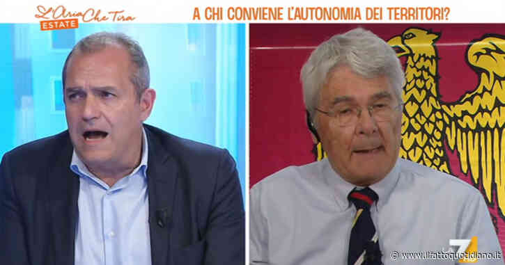 Autonomia, lite de Magistris-Castelli. “Progetto eversivo, state soffiando sul fuoco”. “Rappresenti bene certo meridionalismo piagnone”. Su La7