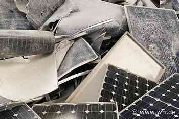 In Gelmer werden alte Solarmodule geschreddert