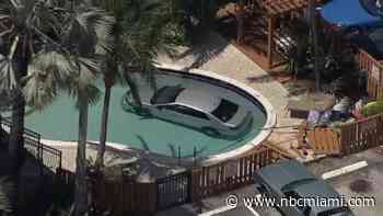 Car crashes into pool in Fort Lauderdale