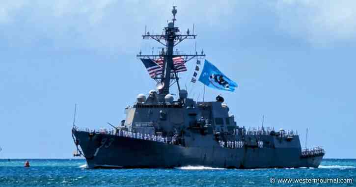 US Destroyer Returns to Port After Harrowing Run-In with Chinese Warship - Look at the Flag It's Flying