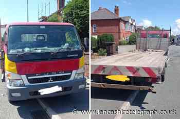 Scaffolding truck in Preston seized for no insurance or MOT