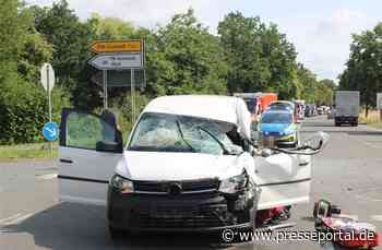 POL-MI: Unfall auf B 482 sorgt für kurzzeitige Vollsperrung