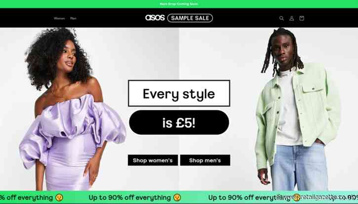 Asos launches sample sale website where everything is £5
