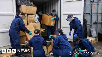 Cheetham Hill: Footage shows £87m counterfeit goods raid