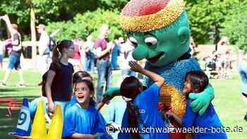 Kindersportfest VfL Nagold: Auch Nagoldi  freut sich auf  den  Action-Spaß im Kleb