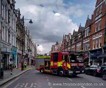 Crouch End gridlock as firefighters remove crumbling masonry