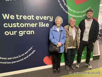 AO help elderly couple order tumble dryer