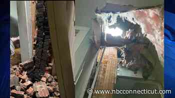 House struck by lightning during storms in Milford