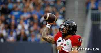 Veteran quarterback Masoli to make his first start of the season for Ottawa Redblacks
