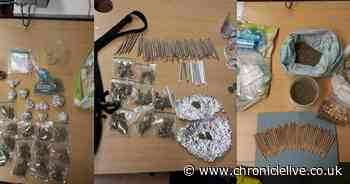 Two suspected drug dealers arrested after cannabis and cash seized in North Tyneside