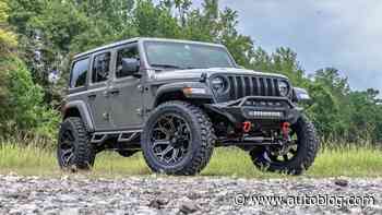 2023 Black Widow Jeep Wrangler shows off at the club, campground