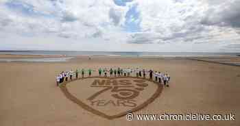 North East marks NHS's 75th birthday with a Bentley, giant heart and very special choir