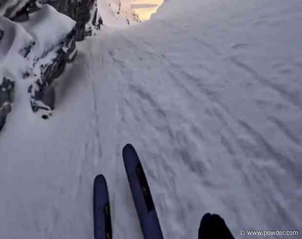 Eivind Aanensen Barely Turns As He Blasts Through Challenging Chute