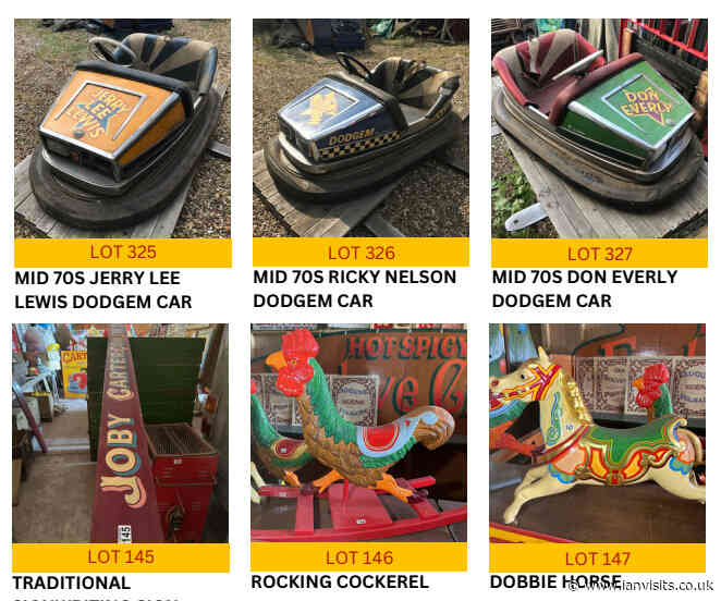 Auction of old fairground ride equipment
