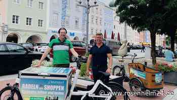 Mit Lasten-E-Bikes „Radeln und Shoppen“ in Mühldorf - Testphase am Stadtplatz läuft an