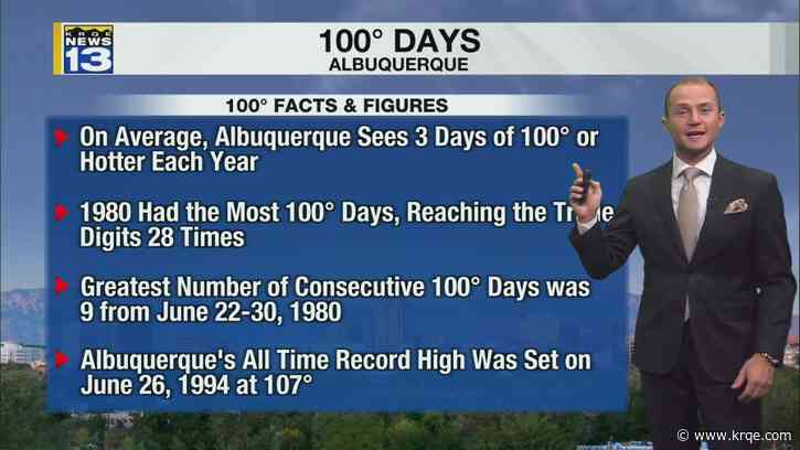Albuquerque's first 100° day of the year possible Thursday