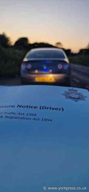 Scarborough: police seize VW car after roadside stop