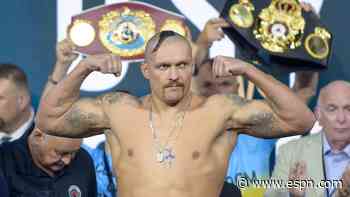 Usyk to defend titles against Dubois in Poland