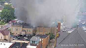 Building ablaze in downtown Bluffton