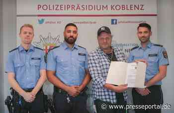 POL-PPKO: Bürger für vorbildliches Handeln ausgezeichnet