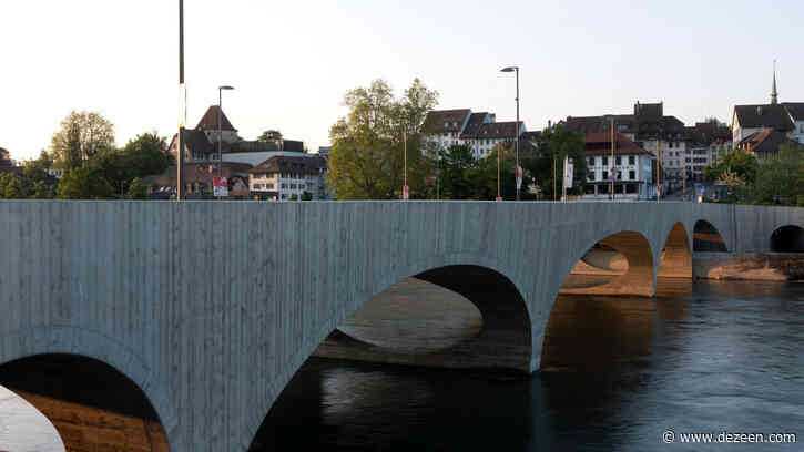 Dezeen Debate features "elegant and timeless" concrete bridge in Switzerland