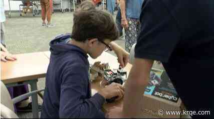 Students from Albuquerque Public Schools present their STEAM Experience projects