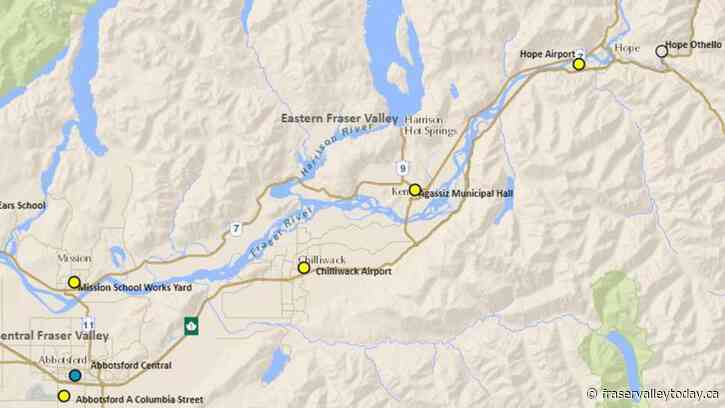 Air Quality Advisory put in place for parts of the Fraser Valley including Abbotsford and Chilliwack