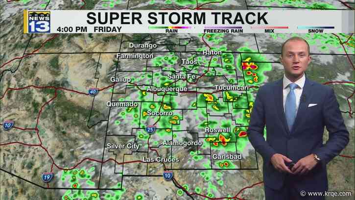 Afternoon storms return Friday keeping temperatures a few degrees cooler
