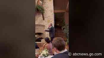 WATCH:  Dad surprises daughter by rapping at wedding