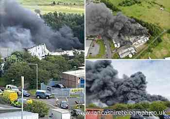 Pictures and videos show the extent of the smoke and fire