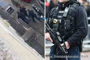 Armed police arrest man and seize gun in Kensal Green