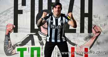 Sandro Tonali's Newcastle United transfer in pictures as Magpies unveil Italian international