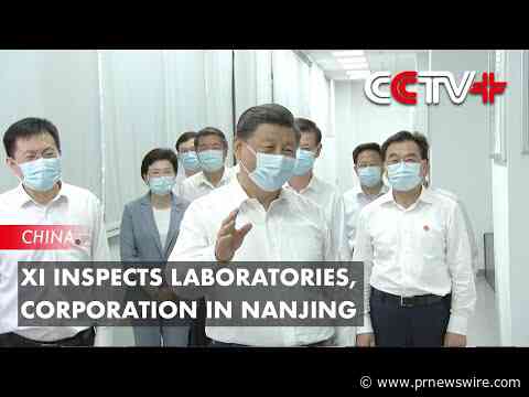 CCTV+: Si Ťin-pching je na inšpekcii laboratórií, spoločnosť v Nankingu