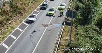 Live: M5 crash in Bristol leaves debris and fuel spill with long delays