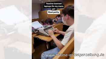 „Boah, ist der kleinlich!“: Lehrer verbannt Laptops – Student bringt kurzerhand Schreibmaschine mit