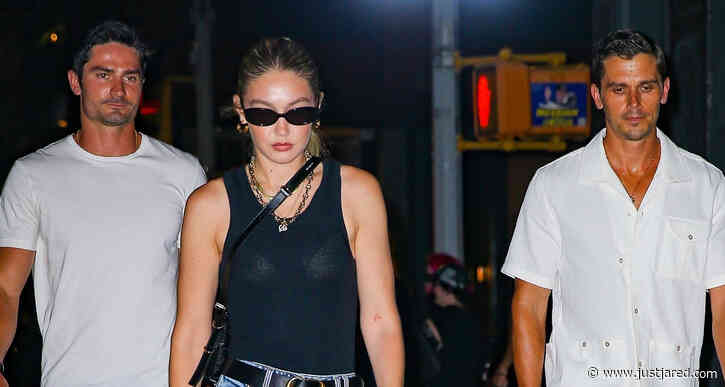 Gigi Hadid Steps Out for Dinner in NYC with Antoni Porowski & Fiancé Kevin Harrington