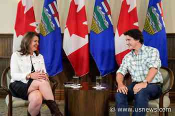 Canada's Trudeau and Alberta Premier Smith Look for Agreement on Climate Policies