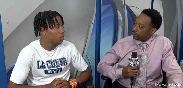 La Cueva QB Cameron Dyer is in Van Tate's Sports Office