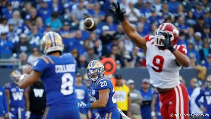 Blue Bombers pull ahead in second half to defeat Stampeders 24-11