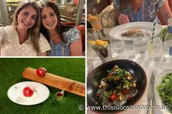 Lord’s Cricket Ground The Ivy St John’s Wood themed dessert