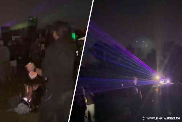 Onze man op illegale raveparty in Brecht: “Heel luide muziek, politie zet drones in maar grijpt voorlopig niet in”