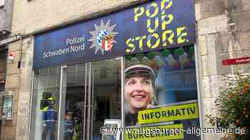 Unbekannte beschmieren Pop-Up-Store der Polizei