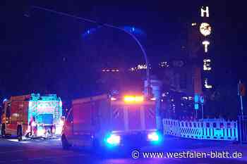 Feuerwehr Paderborn hat Einsatz im Hotel