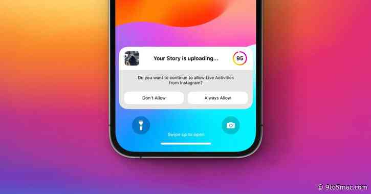Instagram testing Live Activities in its iPhone app to show upload progress in background