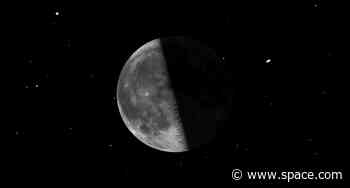 Stay up late and see the half-lit moon in its last quarter phase tonight